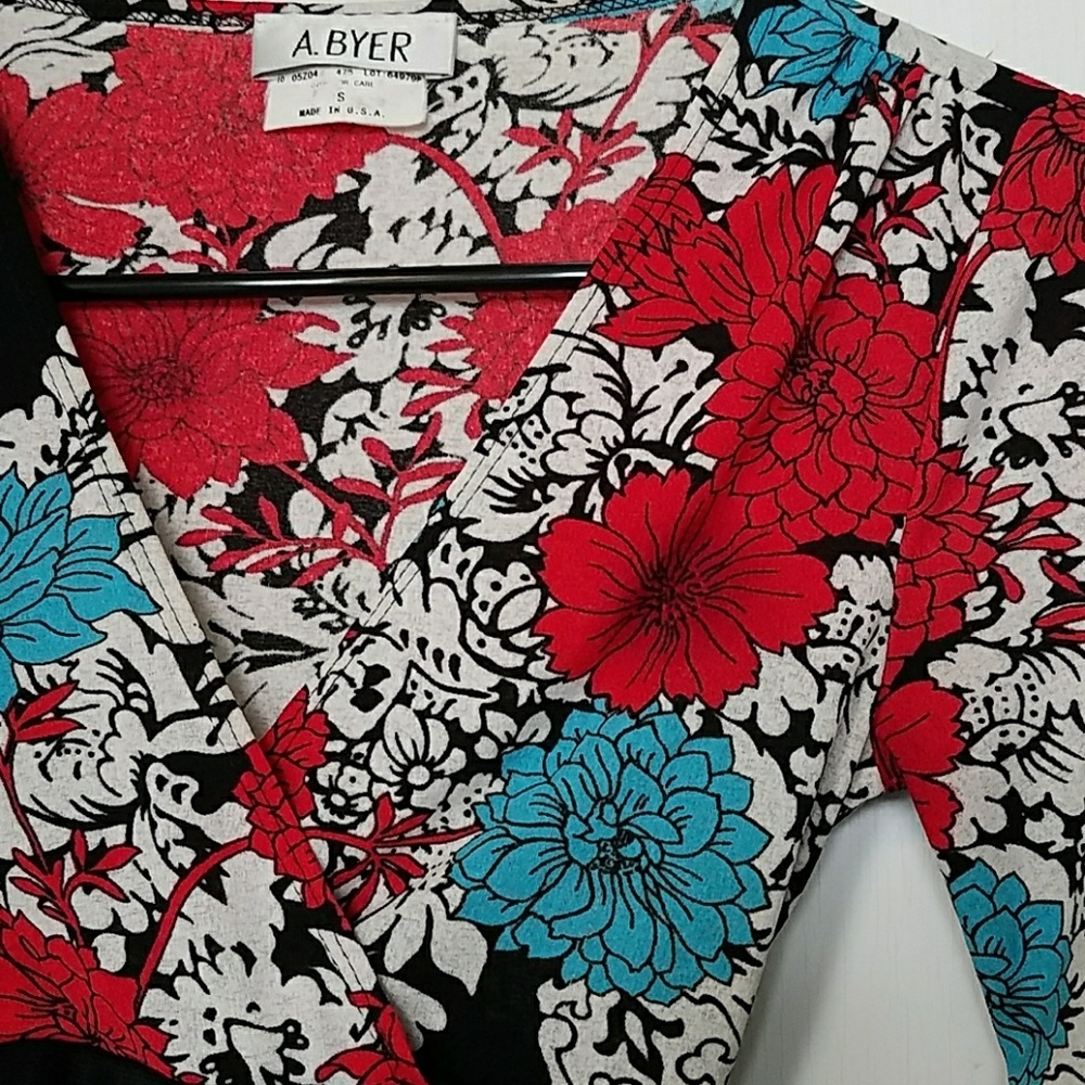 A. Byer Colorful Wrap Top